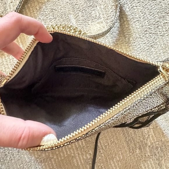 REBECCA MINKOFF Gold Handbag - Mini Mac Crossbody - Designer Purse - Picture 5 of 7